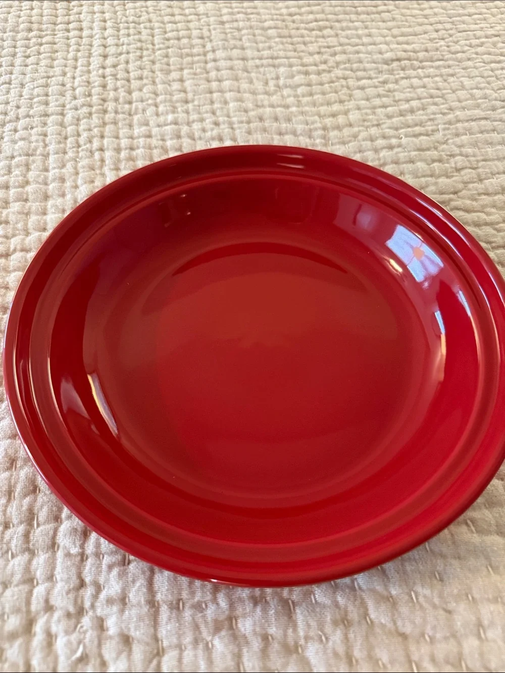 Red Longaberger Pie Dish